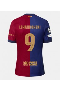 Fotbalové Dres Barcelona Robert Lewandowski #9 Domácí Oblečení 2024-25 Krátký Rukáv